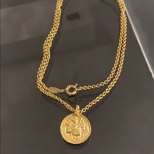 Julie Vos Coin Pendant Necklace